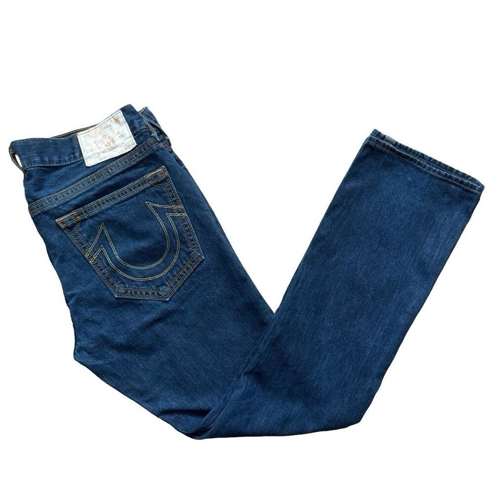 Vintage True Religion Section Bobby QT Jeans Size 39x34 Blue Made In USA